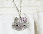 8 GB Hello Kitty Crystal Jewelry USB Flash Memory Drive Necklace