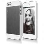 elago S5 Outfit MATRIX Aluminum and Polycarbonate Dual Case for the iPhone 5/5S - eco friendly Retail Packaging White