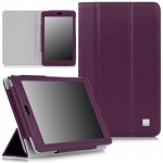 CaseCrown Bold Trifold Case (Purple) for Google Nexus 7 Tablet (Built-in magnet for sleep / wake feature)