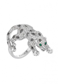 Effy Jewlery Signature White Gold Diamond and Emerald Ring, 1.52 TCW Ring size 7 Effy Jewlery Signature White Gold Diamond and Emerald Ring, 1.52 TCW Ring size 7