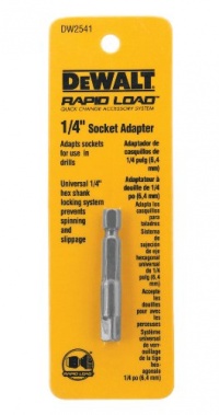 DEWALT DW2541 1/4-Inch Hex Drive to 1/4-Inch Socket Adapter DEWALT DW2541 1/4-Inch Hex Drive to 1/4-Inch Socket Adapter