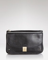Impossibly versatile, this Tory Burch clutch eases into evening. Crafted of ultra-soft Italian leather with rich details, it's a city-sleek after-hours accent. Impossibly versatile, this Tory Burch clutch eases into evening. Crafted of ultra-soft Italian leather with rich details, it's a city-sleek after-hours accent.