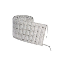 Dwellstudio Organic Quilted Bumper, Ovals Grey Dwellstudio Organic Quilted Bumper, Ovals Grey