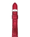 Ready to give your Michele watch a new look? A colorful watch strap in richly textured leather is instantly on-trend.