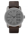 Big and bold, this daring men's watch from Diesel is the epitome of casual cool.