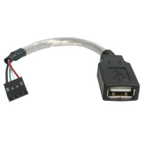 StarTech USB A to USB Motherboard 4-Pin Header F/F 2.0 Cable, 6 (USBMBADAPT) StarTech USB A to USB Motherboard 4-Pin Header F/F 2.0 Cable, 6 (USBMBADAPT)