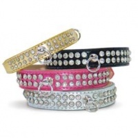 Celebrity Rhinestone Dog Collar - Pink - Size Medium Celebrity Rhinestone Dog Collar - Pink - Size Medium