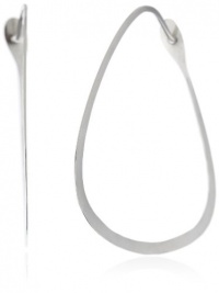 Melissa Joy Manning MJM Classic Sterling Silver Triangle Hoop Earrings