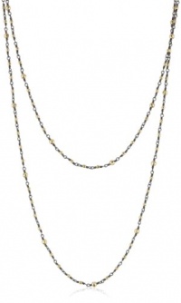 Mizuki 14k Wrapped Silver Chain Mix Bead Necklace, 37