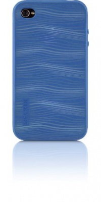 Belkin Grip Graphix Silicone Sleeve for iPhone 4 - Vivid Blue/Clear Belkin Grip Graphix Silicone Sleeve for iPhone 4 - Vivid Blue/Clear