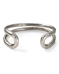 Industrial with an edge, this rounded Giles & Brother cuff doesn't make much of a fuss. The effect: straight-up cool. Industrial with an edge, this rounded Giles & Brother cuff doesn't make much of a fuss. The effect: straight-up cool.
