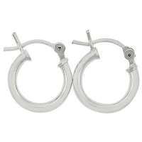 Sterling Silver Tube 2mm x 12mm Gauge Plain Hoop Earrings