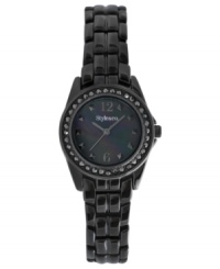 Grab an edge with this alluring gunmetal tone watch from Style&co. Grab an edge with this alluring gunmetal tone watch from Style&co.