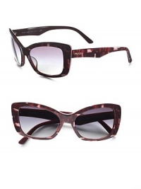 From the Postcard Collection. Innovative, acetate frames with transparent lens and signature logo. Available in black with grey lens, blue/black with grey gradient lens, fuchsia/orange with grey gradient lens or top mimetic ruby/ruby with grey gradient lens.UV 400 lens Made in Italy From the Postcard Collection. Innovative, acetate frames with transparent lens and signature logo. Available in black with grey lens, blue/black with grey gradient lens, fuchsia/orange with grey gradient lens or top mimetic ruby/ruby with grey gradient lens.UV 400 lens Made in Italy