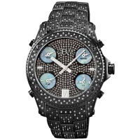 JBW Men's JB-6213-B Jet Setter Black Ion Five Time Zone Diamond Watch JBW Men's JB-6213-B Jet Setter Black Ion Five Time Zone Diamond Watch