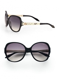 Chic round style with python printed leather accented temples on a lightweight, plastic frame. Available in black/ivory python/rose gold with smoke gradient lens. Python printed leather and logo accented temples100% UV protectionMade in Italy Chic round style with python printed leather accented temples on a lightweight, plastic frame. Available in black/ivory python/rose gold with smoke gradient lens. Python printed leather and logo accented temples100% UV protectionMade in Italy