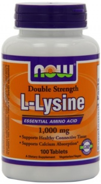 NOW Foods L-Lysine 1000mg, 100 Tablets NOW Foods L-Lysine 1000mg, 100 Tablets