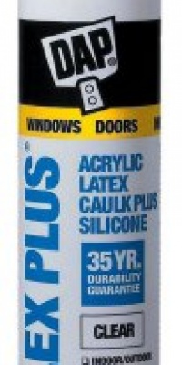 Dap 18401 Crystal Clear Alex Plus Acrylic Latex Caulk Plus Silicone 10.1-Ounce Dap 18401 Crystal Clear Alex Plus Acrylic Latex Caulk Plus Silicone 10.1-Ounce