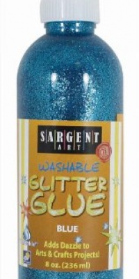 Sargent Art 22-1950 8-Ounce Glitter Glue, Blue Sargent Art 22-1950 8-Ounce Glitter Glue, Blue