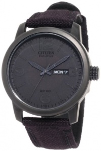 Citizen Men's BM8475-00F Black Canvas Strap Eco Drive Watch Citizen Men's BM8475-00F Black Canvas Strap Eco Drive Watch
