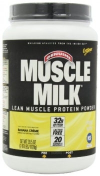 CytoSport Muscle Milk Nature's Ultimate Lean Muscle Formula, Banana Creme, 2.47-Pound (1120g) Jar