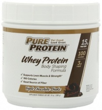 Pure Protein, Natural Whey Protein, Triple Chocolate Shake, 14 Ounce Tub (packaging my vary) Pure Protein, Natural Whey Protein, Triple Chocolate Shake, 14 Ounce Tub (packaging my vary)