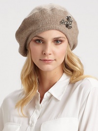 EXCLUSIVELY AT SAKS.COM. A slouchy, wool blend knit is given a feminine update with crystal embellishment.40% polyester/28% nylon/17% wool/10% angora/5% cashmere16 circumferenceDry cleanImported EXCLUSIVELY AT SAKS.COM. A slouchy, wool blend knit is given a feminine update with crystal embellishment.40% polyester/28% nylon/17% wool/10% angora/5% cashmere16 circumferenceDry cleanImported