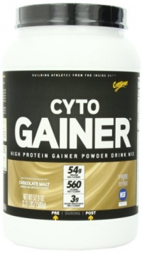 CytoSport Cyto Gainer Protein Drink Mix, Chocolate Malt, 3.31 Pound CytoSport Cyto Gainer Protein Drink Mix, Chocolate Malt, 3.31 Pound