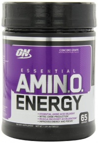 Optimum Nutrition Amino Energy 65 Servings, Concord Grape, 585 Grams Optimum Nutrition Amino Energy 65 Servings, Concord Grape, 585 Grams