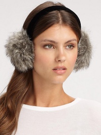 EXCLUSIVELY AT SAKS. A soft, fluffy design with a pretty band that's sure to keep you warm. PolyesterImported EXCLUSIVELY AT SAKS. A soft, fluffy design with a pretty band that's sure to keep you warm. PolyesterImported