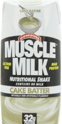 Cytosport Muscle Milk, Cake Batter, 17 Fluid Ounce (Pack of 12) Cytosport Muscle Milk, Cake Batter, 17 Fluid Ounce (Pack of 12)