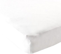 Luvable Friends Fitted Cradle Sheet, White Luvable Friends Fitted Cradle Sheet, White