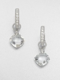 From the Laguna Collection. Faceted white topaz stones on a 18k white gold bale; perfect for your favorite hoops. White topaz18k white goldFixed baleImported Please note: Earrings sold separately. From the Laguna Collection. Faceted white topaz stones on a 18k white gold bale; perfect for your favorite hoops. White topaz18k white goldFixed baleImported Please note: Earrings sold separately.