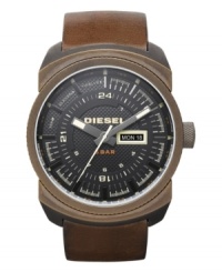 Rugged and handsome, this Diesel watch upgrades your modern sensibilities. Rugged and handsome, this Diesel watch upgrades your modern sensibilities.