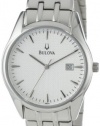 Bulova Men's 96B119 Bracelet Silver White Dial Watch