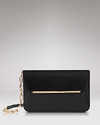 Going somewhere? This night-right leather Furla bag answers for you with its sexy-sophisticated shape and over-the-shoulder silhouette. Going somewhere? This night-right leather Furla bag answers for you with its sexy-sophisticated shape and over-the-shoulder silhouette.