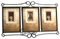 Fetco Home Décor Alton Triple Frame, Dark Bronze Fetco Home Décor Alton Triple Frame, Dark Bronze