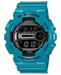 Keep active in style with this bold digital watch from G-Shock. Keep active in style with this bold digital watch from G-Shock.