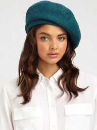 A classic beret is crafted in softly spun wool with adjustable inner band for a perfect fit.WoolAdjustable inner bandPindot linedHand washImported A classic beret is crafted in softly spun wool with adjustable inner band for a perfect fit.WoolAdjustable inner bandPindot linedHand washImported