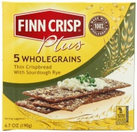 Finn Crisp Plus Five Whole Grains Thins, 6.7-Ounce Boxes (Pack of 9) Finn Crisp Plus Five Whole Grains Thins, 6.7-Ounce Boxes (Pack of 9)