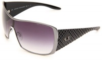 Armani Exchange Men's AX008/NS Shield Sunglasses,Ruthenium,black Frame/Gray Shaded Lens,One Size Armani Exchange Men's AX008/NS Shield Sunglasses,Ruthenium,black Frame/Gray Shaded Lens,One Size