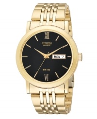 Project confidence with this handsome watch by Citizen. Project confidence with this handsome watch by Citizen.