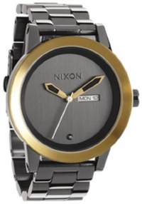 Nixon Spur Watch - Women's Gun N Gold, One Size Nixon Spur Watch - Women's Gun N Gold, One Size