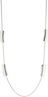 Nine West 36 Inch Silver-Tone Station Necklace