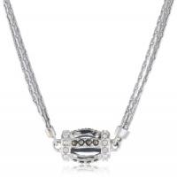 Judith Jack Tassels Sterling Silver Marcasite Crystal Multi-Chain Barrel Pendant Necklace, 18 Judith Jack Tassels Sterling Silver Marcasite Crystal Multi-Chain Barrel Pendant Necklace, 18