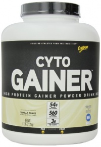 CytoSport Cyto Gainer Protein Drink Mix, Vanilla Shake, 6 Pound