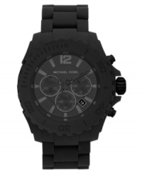 Add some edge to your collection with the blacked out cool of this Drake watch from Michael Kors. Add some edge to your collection with the blacked out cool of this Drake watch from Michael Kors.