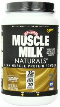 CytoSport Muscle Milk Naturals Lean Muscle Protein Powder, Natural Real Chocolate, 2.47 Pound CytoSport Muscle Milk Naturals Lean Muscle Protein Powder, Natural Real Chocolate, 2.47 Pound