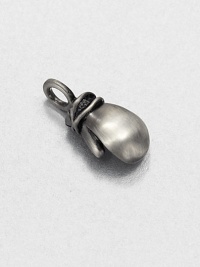 Offset your link chain necklace with this boxing glove charm set in antiqued and plated sterling silver for a timeless look.Sterling silverAbout .51 x .1.06Made in USA Offset your link chain necklace with this boxing glove charm set in antiqued and plated sterling silver for a timeless look.Sterling silverAbout .51 x .1.06Made in USA