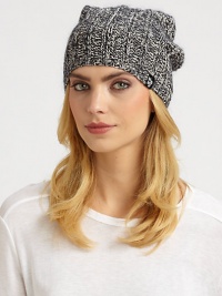 An impeccably crafted knit beanie in a luxurious blend of wool, mohair and cotton with a ribbed brim.Mohair/Wool/Cotton/NylonRibbed brimDry cleanImported An impeccably crafted knit beanie in a luxurious blend of wool, mohair and cotton with a ribbed brim.Mohair/Wool/Cotton/NylonRibbed brimDry cleanImported